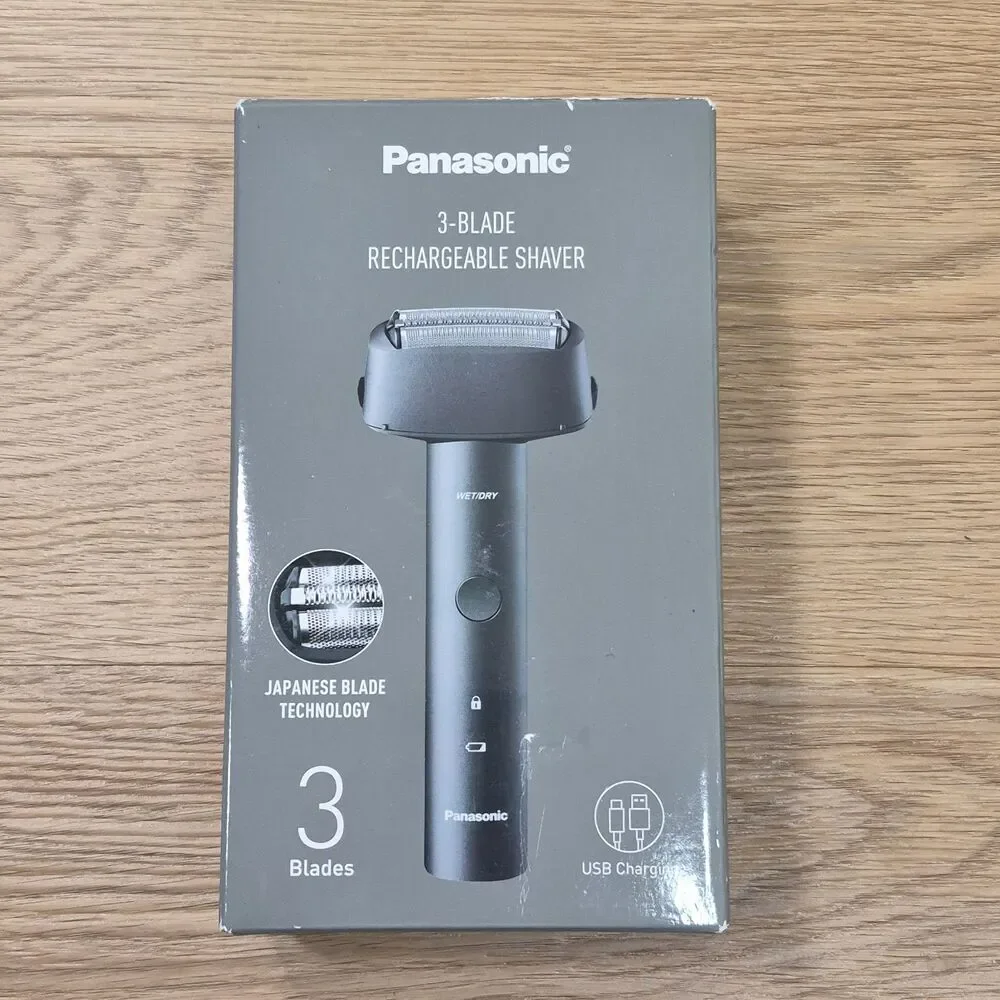 ES-RM3B-K Electric Razor for Men Wet Dry Shaver USB-C 3 Blade Trimmer